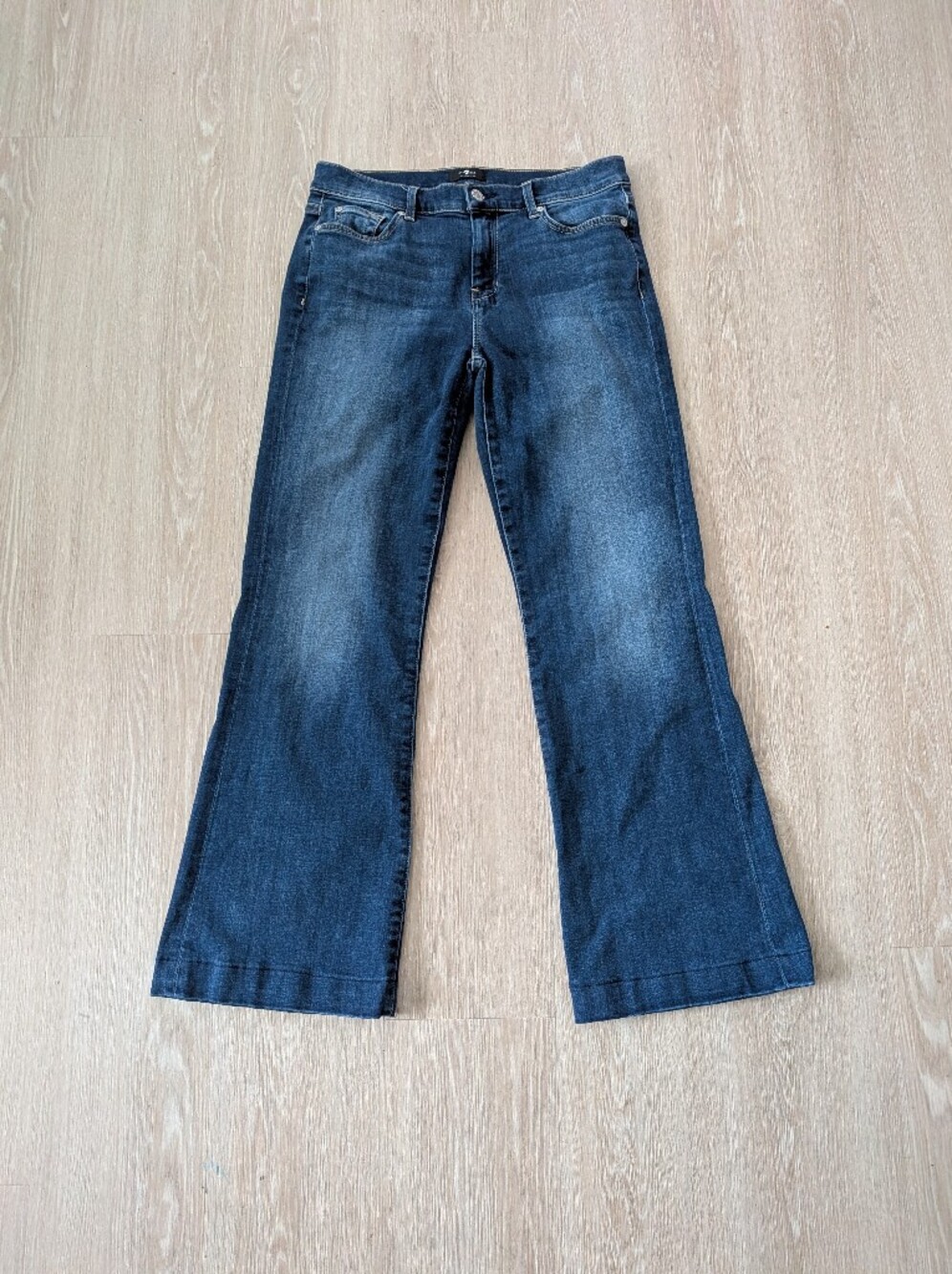 7 For All Mankind Jeans Women's 30 Dojo Flare Stretch - Picture 7 of 13
